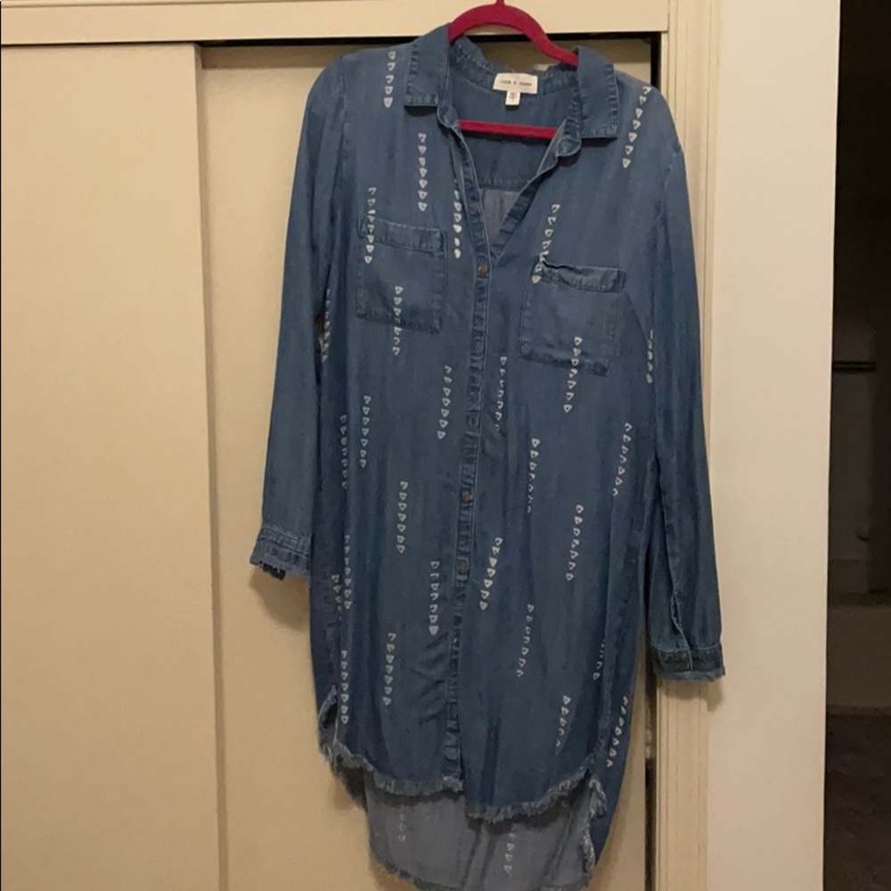Cloth & Stone chambray tunic dress
